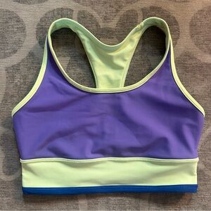 Ivivva Purple & lime Green reversible Sports Bra